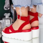 Sandalen auf der LM339 -Plattform rot Mei