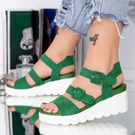 Sandalen auf der LM350 -Plattform Grün | Mei
