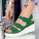 Sandalen auf der LM350 -Plattform Grün | Mei