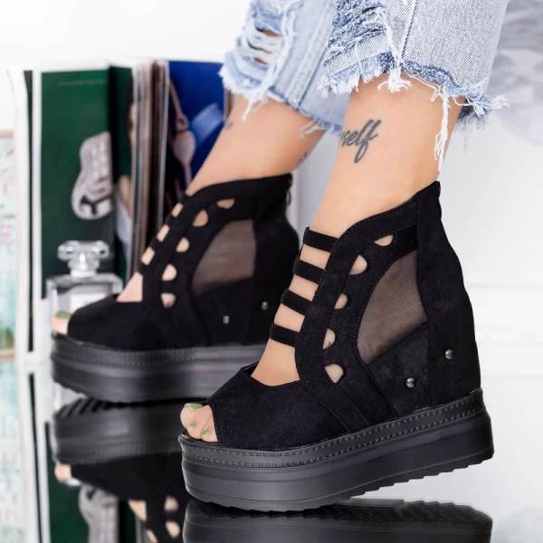 Sandalen auf der WL171 -Plattform schwarz | Mei
