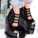 Sandalen auf der WL171 -Plattform schwarz | Mei