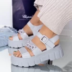 Frauensandalen WL217 Blau Mei