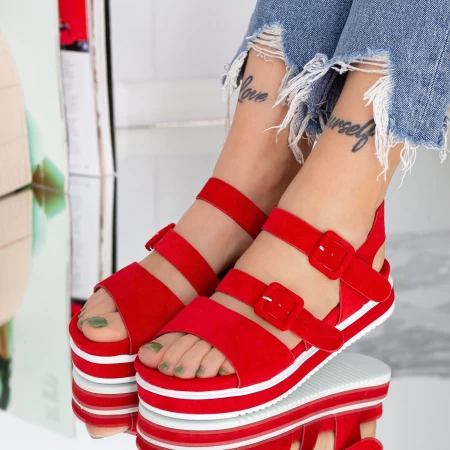Frauen LM360 Sandalen rot Mei