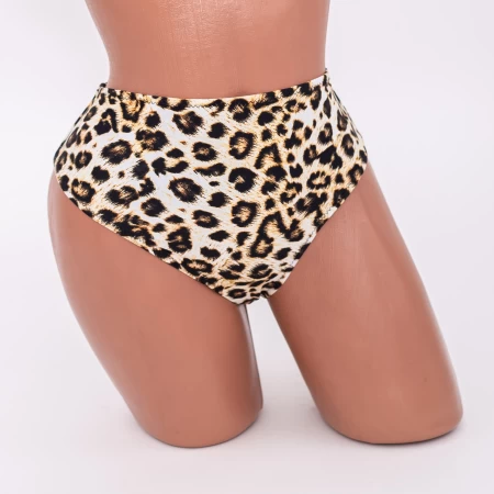 Frauen hohe Feigen B18 Leopard Beige | Meina