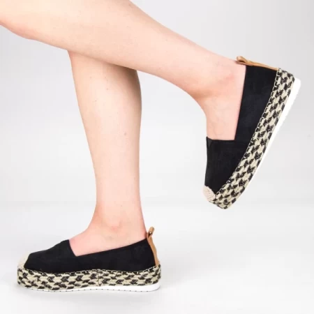 Frauenschuhe jeden Tag mit BL00029 Plattform Black | Botinelli