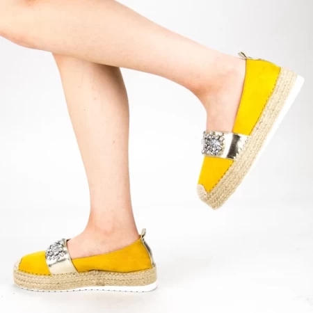 Frauenschuhe jeden Tag mit BL0003 Plattform Yellow | Botinelli