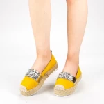 Frauenschuhe jeden Tag mit BL0003 Plattform Yellow | Botinelli