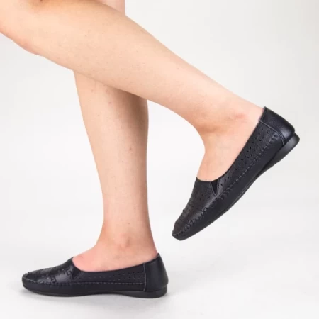 Ballerinas 23074 Schwarz Engelblau