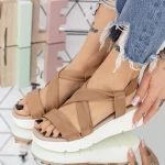 Frauen HXS30 Khaki Sandalen Mei