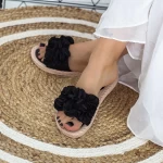 Frauen X19 Pantoffeln schwarz Mei