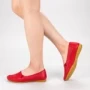 Ballerinas 23074 Rot Engelblau