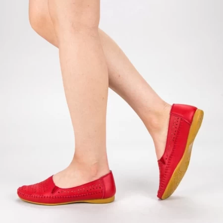Ballerinas 23074 Rot Engelblau