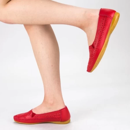 Ballerinas 23074 Rot Engelblau