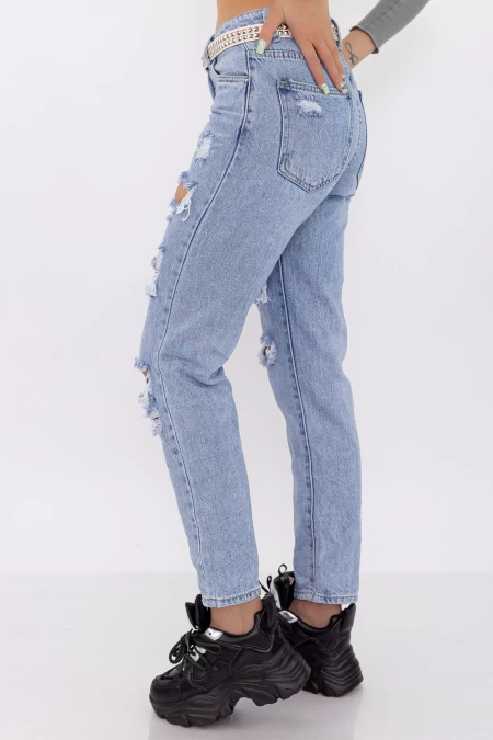 Frauen Jeans M6979 Blau Fartfallin