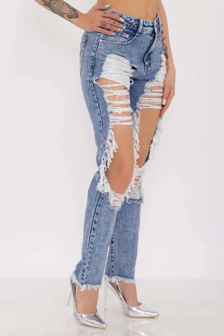 Frauen Jeans TR61050 Blau Fartfallin