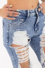 Frauen Jeans TR61050 Blau Fartfallin