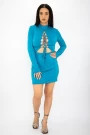 Frauenkleid 22306 Blau Mode