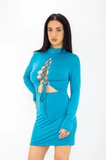 Frauenkleid 22306 Blau Mode