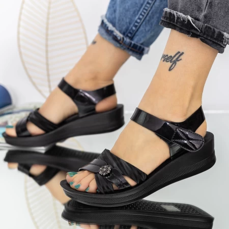 Frauen wl232 Sandalen schwarz Mei