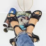 Frauen wl232 Sandalen schwarz Mei