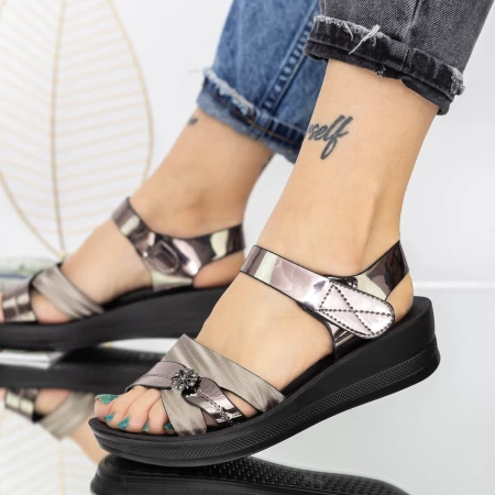 Frauensandalen WL232 Silber Mei