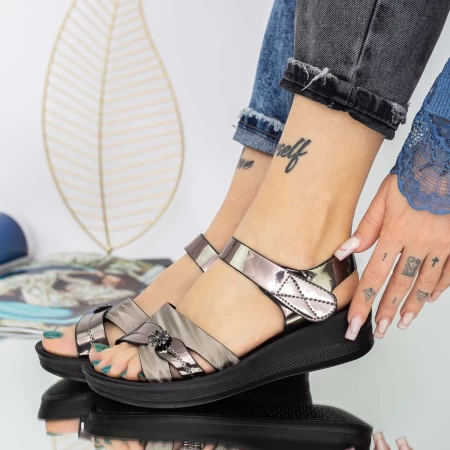 Frauensandalen WL232 Silber Mei