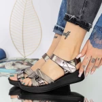 Frauensandalen WL232 Silber Mei