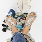 Frauen Sandalen GH1977 Silber Mei