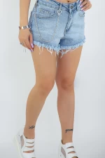 Kurzjeans für Frauen 50488 Blau Mode