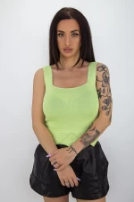 Ärmellose Bluse hm01 hellgrün Mode