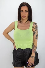 Ärmellose Bluse hm01 hellgrün Mode