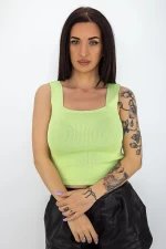 Ärmellose Bluse hm02 hellgrün Mode