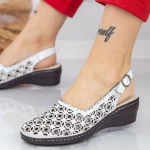 Frauenschuhe jeden Tag JSB105 Weiß | Engelblau