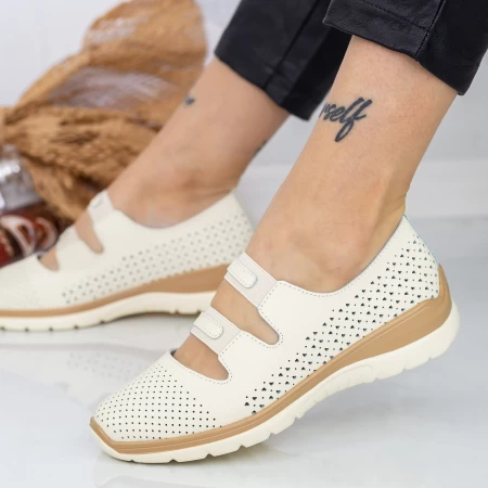 Ballerinas XH2067 Leicht Beige Engelblau
