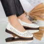 Frauenschuhe täglich 2286 Creme Gebildet