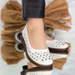 Frauenschuhe täglich 2286 Creme Gebildet