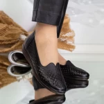 Frauenschuhe jeden Tag 8073 Schwarz Gebildet