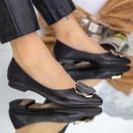 Ballerinas 6611-2 Schwarz Gebildet