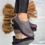 Frauenschuhe jeden Tag 7672-3 Grau Gebildet