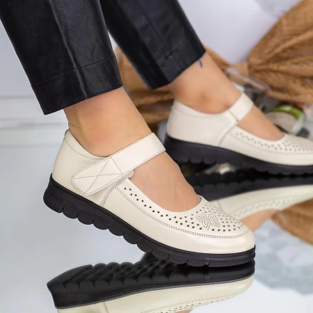 Frauenschuhe jeden Tag 63731 Creme | Gebildet