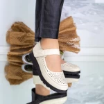 Frauenschuhe jeden Tag 63731 Creme | Gebildet