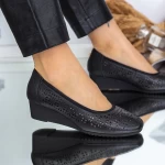 Frauenschuhe jeden Tag A77-18 Schwarz | Gebildet