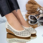 Frauenschuhe jeden Tag A77-18 Creme | Gebildet