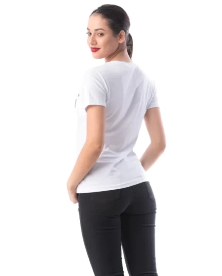 Frauen t -Shirt 8127 Paris White | ADROM