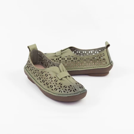 Frauenschuhe jeden Tag 2132 Grün Gebildet