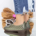 Frauenschuhe jeden Tag 2132 Grün Gebildet