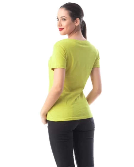 Frauen t -Shirt 8127 Paris Gelb ADROM