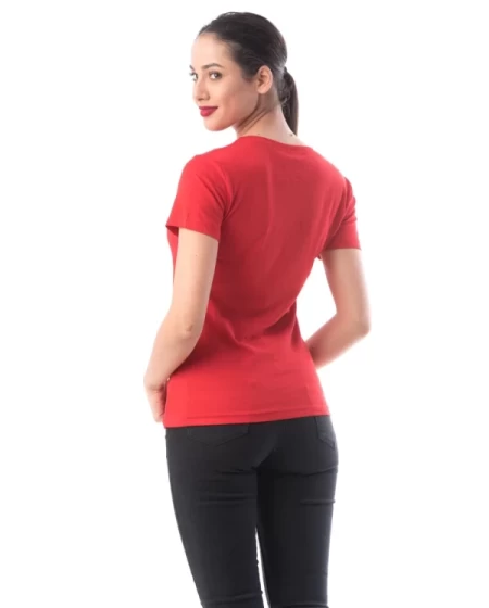 Frauen t -Shirt 8127 Paris Rot ADROM