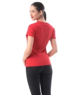 Frauen t -Shirt 8127 Paris Rot ADROM