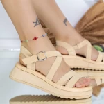 Frauen YSD1 Sandalen beige Mei